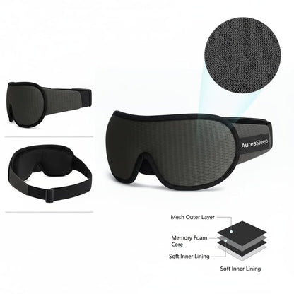 Masque de sommeil 3D AuréaSleep Ultra Confort