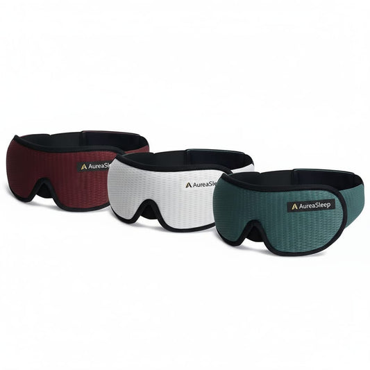 Masque de sommeil AureaSleep – Confort premium et design élégant pour un sommeil réparateur"